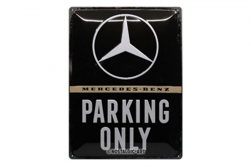 Blechschild "Mercedes Benz Parking Only" - 30 x 20cm